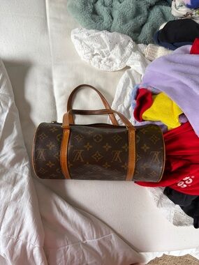Louis Vuitton Monogram Papillon Barrel Bag in Brown and Tan